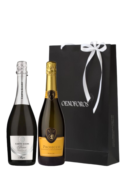 GIFT DOUBLE BAG - WHITE SPARKLING 2